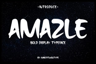 Amazle Font for Handmade Projects and More