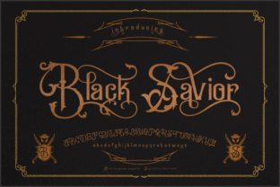 Black Savior Font for Bold Digital Branding