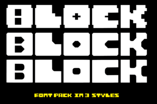 Block Family: A Modern Display Font for Digital Projects