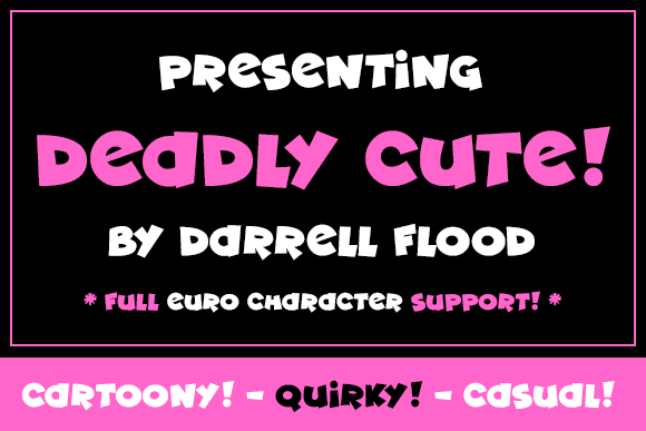 Deadly Cute Font for Handmade Creations