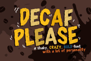 Decaf Please Font for Bold Web Design