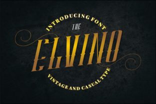 Elvino: A Vintage-Inspired Display Font for Modern Marketing