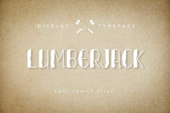 Lumberjack: A Vintage-Style Display Font for Editorial Projects