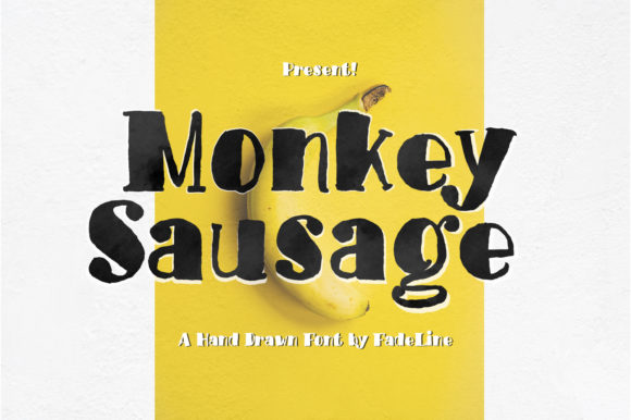 Monkey Sausage Font for Editorial Design