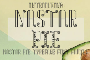Nastar Pie: A Bold Display Font for Creative Projects