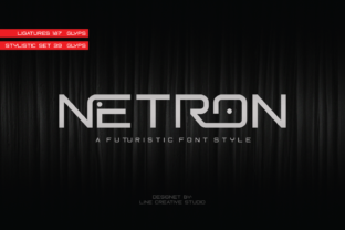 Netron Font for Handmade and Commercial Craft Projects