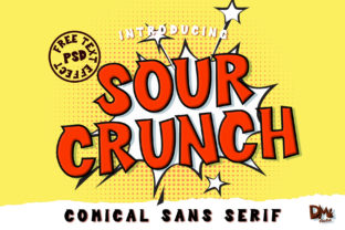 Sour Crunch: A Crisp Display Font for Bold Digital Designs