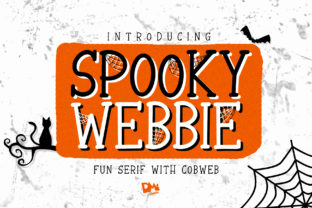 Spooky Webbie: A Halloween Font for Branding with Charm